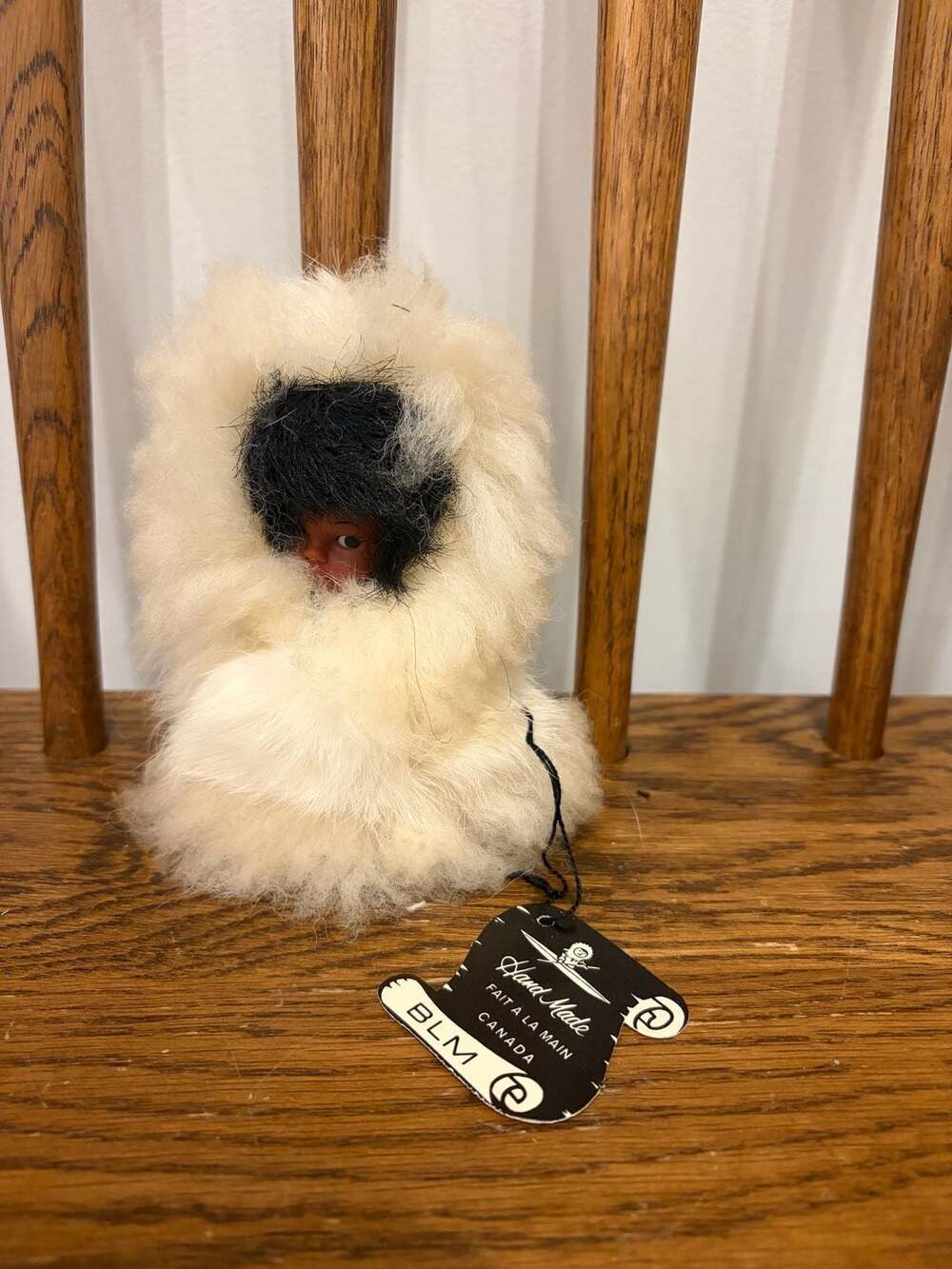 Vintage Hand Made Canada Genuine Fur Inuit Doll